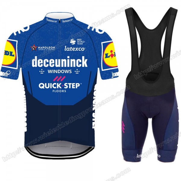 Deceuninck Quick Step Pro 2021 Team Wielerkleding Set Wielershirts Korte+Korte Fietsbroeken SMTOJ