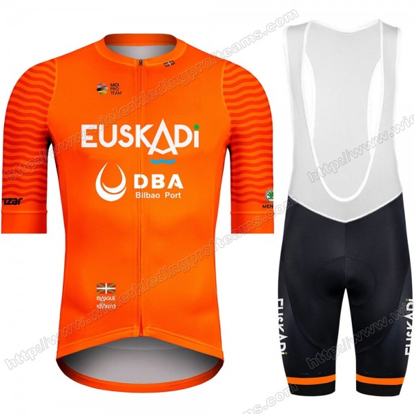 Euskaltel DBA Euskadi 2021 Fietskleding Set Fietsshirt Met Korte Mouwen+Korte Koersbroek Bib EPGDS