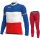 France FDJ 2020 Fietskleding Set Wielershirts Lange Mouw+Lange Wielrenbroek Bib BDKXP