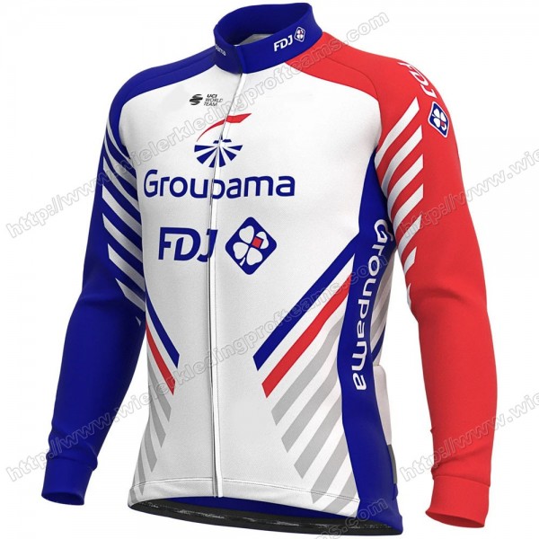 GROUPAMA FDJ 2020 Wielershirts Lange Mouwen RRWXY