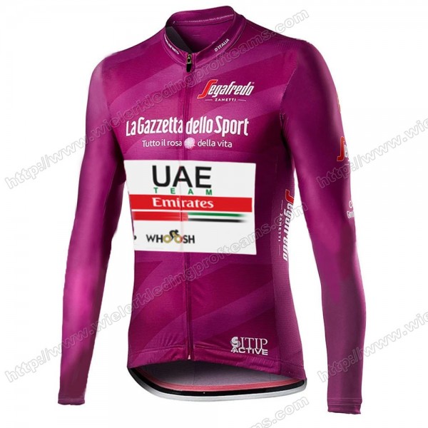 Giro D'italia Uae Emirates 2021 Wielershirts Lange Mouwen IVRGU