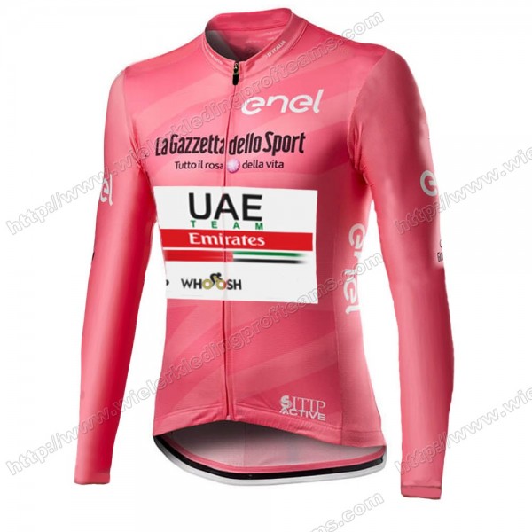 Giro D'italia Uae Emirates 2021 Wielershirts Lange Mouwen OSFUO