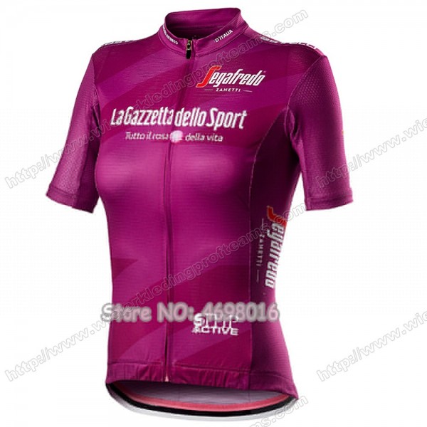 Femmes Giro D'italia 2020 Fietsshirts Korte Mouws GASZW