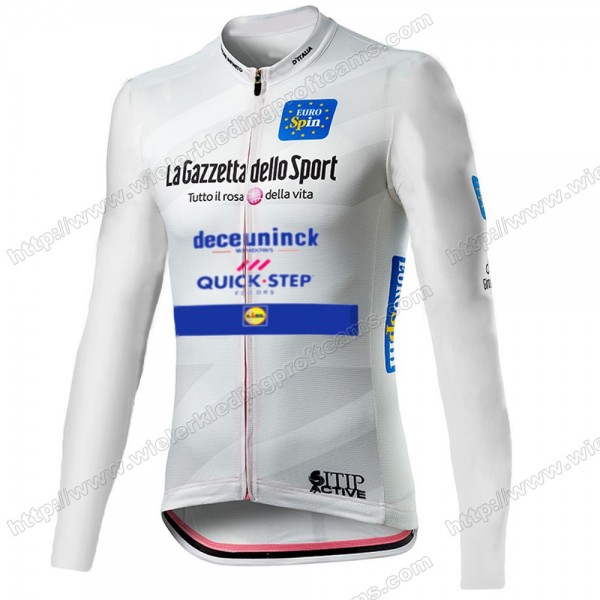 Giro D'italia Quick Step 2021 Wielershirts Lange Mouwen GJQMK