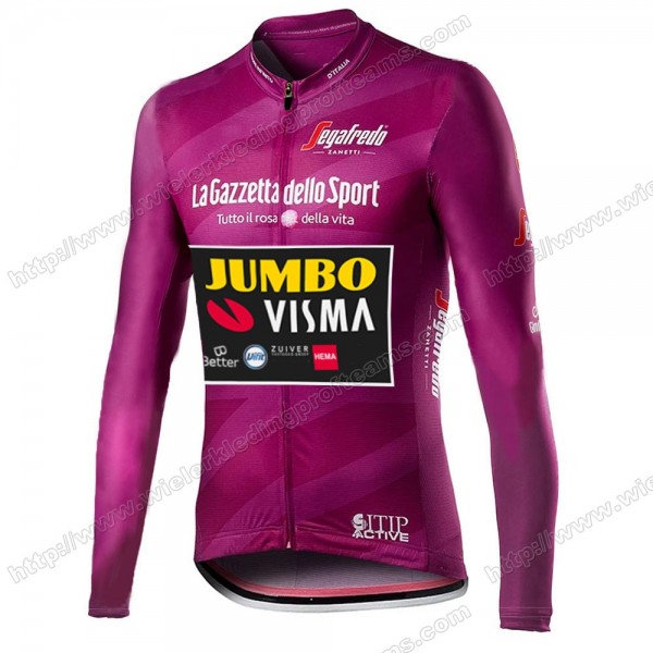 Giro D'italia Jumbo Visma 2021 Wielershirts Lange Mouwen MKXPP