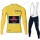 Team INEOS Grenadier Tour De France 2020 Men Fietskleding Set Wielershirts Lange Mouw+Lange Wielrenbroek Bib Yellow GFLFR