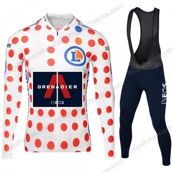 Team INEOS Grenadier Tour De France 2020 Men Fietskleding Set Wielershirts Lange Mouw+Lange Wielrenbroek Bib VBQUG
