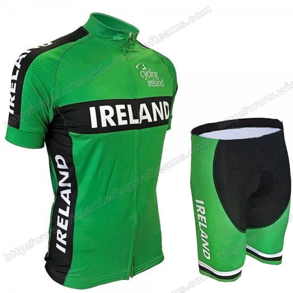 Ireland 2020 Fietskleding Set Fietsshirt Met Korte Mouwen+Korte Koersbroek Bib HLRUX