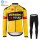 Winter Thermal Fleece Jumbo Visma 2020 Pro Team Wielershirts Lange Mouwen+Lange Wielrenbroek HAQGF