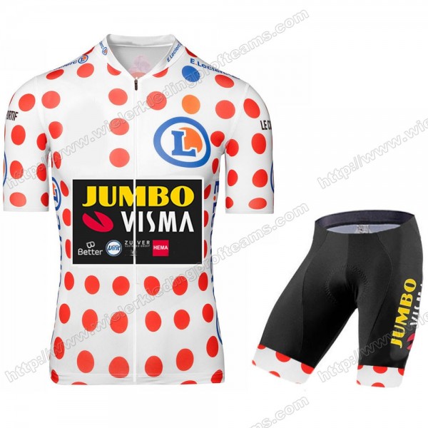 Jumbo Visma 2020 Tour De France Fietskleding Set Fietsshirt Met Korte Mouwen+Korte Koersbroek Bib RIRWN