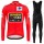 Jumvo Visma Spanish Pro Team 2021 Fietskleding Set Wielershirts Lange Mouw+Lange Wielrenbroek Bib GLMAB