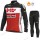 Winter Fleece Lotto Soudal Pro Team 2021 Fietskleding Set Wielershirts Lange Mouw+Lange Wielrenbroek Bib QTCSE