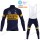 Winter Fleece Novo Nordisk Pro Team 2021 Fietskleding Set Wielershirts Lange Mouw+Lange Wielrenbroek Bib GTLNO