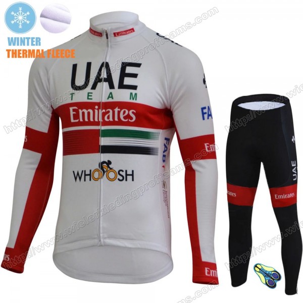 UAE EMIRATES Winter Thermal Fleece Pro Team 2020 Wielershirts Lange Mouwen+Pants RCPCX
