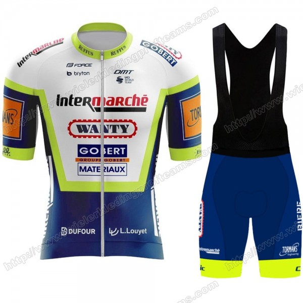 Wanty Pro 2021 Team Fietskleding Set Fietsshirt Met Korte Mouwen+Korte Koersbroek Bib CSRWI