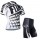 2015 Fox Fietskleding Wielershirt Korte Mouw+Fietsbroeken Zwart Wit