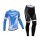 Giant 2014 Wielerkleding Set Wielershirt Lange Mouw+Lange Fietsbroeken Blauw