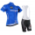 2016 Tour De Italia Fietskleding Set Fietsshirt Met Korte Mouwen+Korte Koersbroek Blauw