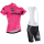 2016 Tour De Italia Fietskleding Set Fietsshirt Met Korte Mouwen+Korte Koersbroek Roze