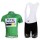 HTC-Highroad Pro Team Wielerkleding Set Wielershirts Korte+Korte Fietsbroeken Bib Groen