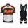 2015 KTM Pro Team Fietskleding Set Fietsshirt Met Korte Mouwen+Korte Koersbroek Zwart Wit Orange