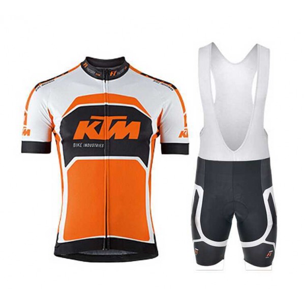 2015 KTM Pro Team Fietskleding Set Fietsshirt Met Korte Mouwen+Korte Koersbroek