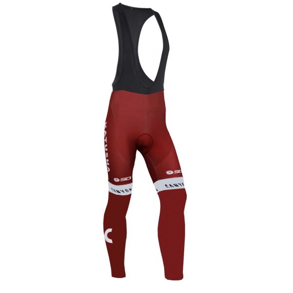 2016 KATUSHA Wielerkleding Wielershirts Lange Fietsbroek Bib