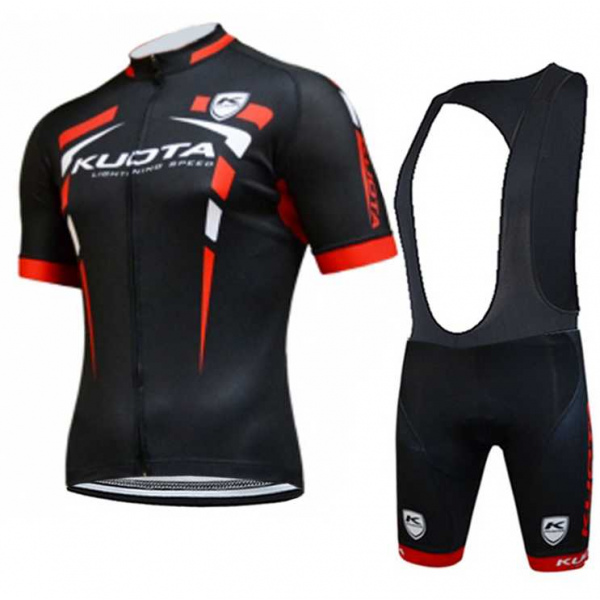 2016 Kuota Fietskleding Set Fietsshirt Met Korte Mouwen+Korte Koersbroek 02 Rood