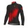 Ale Solid Pulse-Rood Wielershirt Lange Mouw