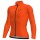 Ale Solid Color Block-Oranje Wielershirt Lange Mouw