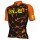 Ale Solid Cracle-Zwart Oranje Wielershirt Korte Mouw