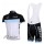 Leopard Trek Pro Team Fietskleding Set Fietsshirt Met Korte Mouwen+Korte Koersbroekzwart Blauw Wit