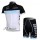 Leopard Trek Pro Team Wielerkleding Set Wielershirts Korte+Korte Fietsbroekenzwart Blauw Wit