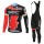 BMC 2018 Fietskleding Set Wielershirt Lange Mouw+Lange Fietsbroeken Bib