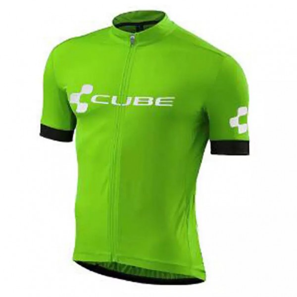 2018 Cube Groen Wielershirt Korte Mouw