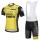 2018 Lotto Jumbo Fietskleding Set Wielershirt Korte Mouw+Korte Fietsbroeken Bib