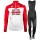 Lotto Soudal 2018 Fietskleding Set Wielershirt Lange Mouw+Lange Fietsbroeken Bib