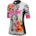 Alka Advanced Flower Dames Wit Wielershirt Korte Mouw