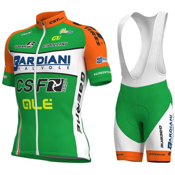 BARDIANI CSF 2018 Fietskleding Set Wielershirt Korte Mouw+Korte Fietsbroeken Bib