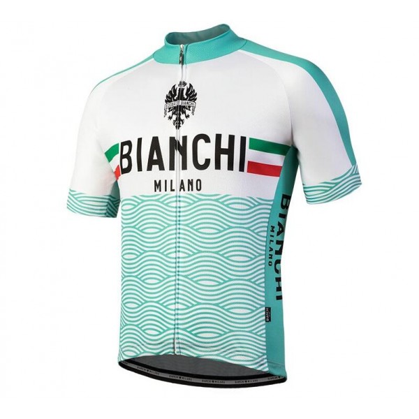 Bianchi Milano Attone White Wielershirt Korte Mouwen