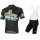 Bianchi Milano Misegna Black Fietskleding Set Wielershirt Korte Mouwen+Korte Fietsbroeken Bib