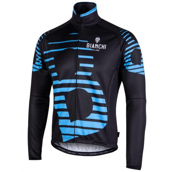 BIANCHI MILANO Cycling Jacket Sebato Zwart/Blauw