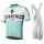 Bianchi Milano Attone White Fietskleding Set Wielershirt Korte Mouwen+Korte Fietsbroeken Bib