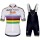 Boels Dolmans 2018 World Champion Fietskleding Set Wielershirt Korte Mouw+Korte Fietsbroeken Bib