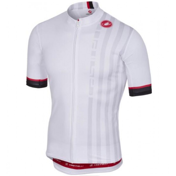 Castelli PODIO DOPPIO White Wielershirt Korte Mouw