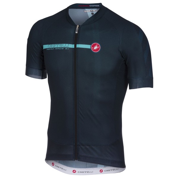 Castelli Aero Race 5.1 Blauw Wielershirt Korte Mouw