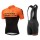 2018 Cervelo 3T Orange Fietskleding Set Wielershirt Korte Mouw+Korte Fietsbroeken Bib