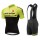 2018 Cervelo 3T Geel Fietskleding Set Wielershirt Korte Mouw+Korte Fietsbroeken Bib