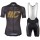 Cipollini Prestige Zwart Gold Fietskleding Set Wielershirt Korte Mouw+Korte Fietsbroeken Bib