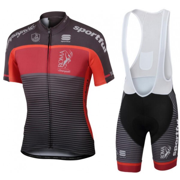 GF Roma 2017 Fietskleding Set Wielershirt Korte Mouw+Korte Fietsbroeken Bib